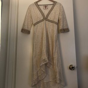 Bohemian white dress